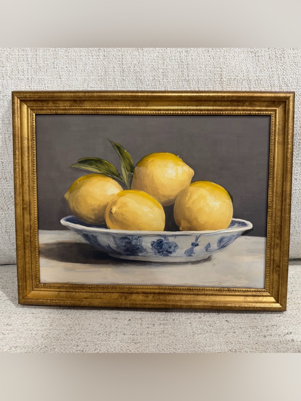 15x12 Framed Lemon Still Life Wall Art. “When life give you lemons” vintage like